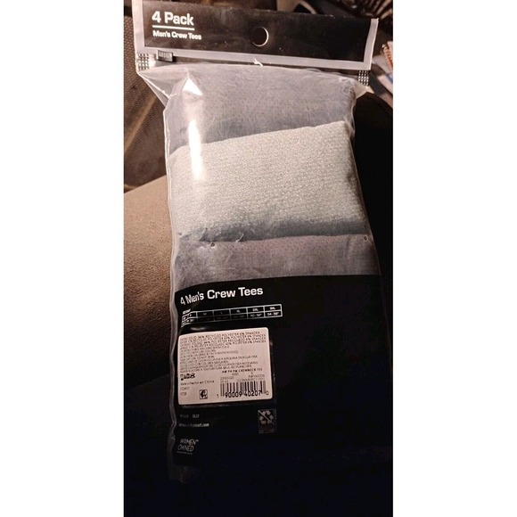 Athletic Works Men's SM T-shirts 4 Pk‎ 34-36 Gray Crew Neck Lightweight Air Mesh - Picture 2 of 5